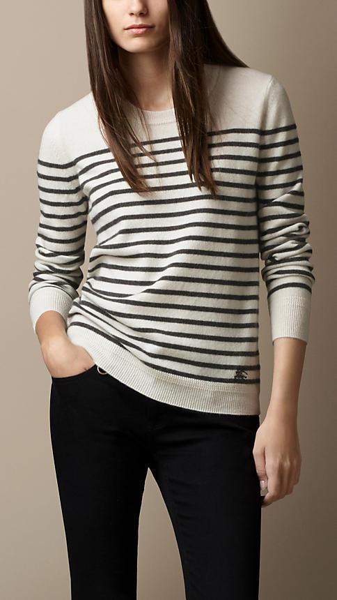 Burberry Brit Striped Cashmere Sweater