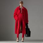 Burberry Burberry Double-faced Wool Cashmere Oversized Car Coat, Size: 04, Red