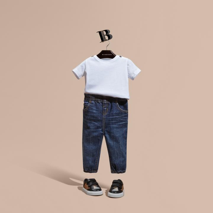 Burberry Burberry Stretch Denim Leggings, Size: 2y, Blue
