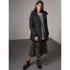 Burberry Burberry Hooded Down-filled Puffer Jacket, Size: Xs, Blue