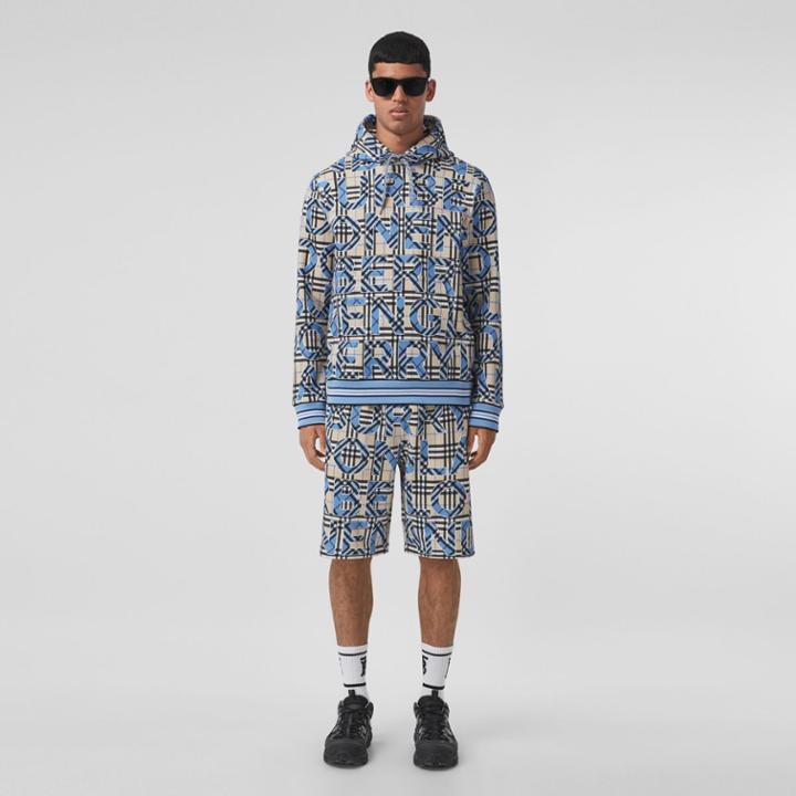 Burberry Burberry Vintage Check Logo Print Cotton Hoodie
