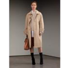Burberry Burberry Unisex Tropical Gabardine Car Coat With Exaggerated Cuffs, Beige