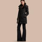 Burberry Burberry Down-filled Puffer Coat With Packaway Hood, Size: Xxl, Black