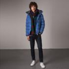 Burberry Burberry Detachable-sleeve Down-filled Puffer Jacket, Size: 38, Blue