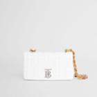 Burberry Burberry Small Quilted Lambskin Lola Bag, White