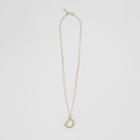 Burberry Burberry 'd' Alphabet Charm Gold-plated Necklace, Yellow