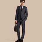 Burberry Burberry Modern Fit Wool Silk Half-canvas Suit, Size: 54s, Blue