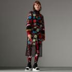 Burberry Burberry Silk-wrapped Foam Floral Appliqu Dress, Size: 04, Red