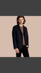 Burberry Modern Fit Down-filled Tailored Wool Jacket