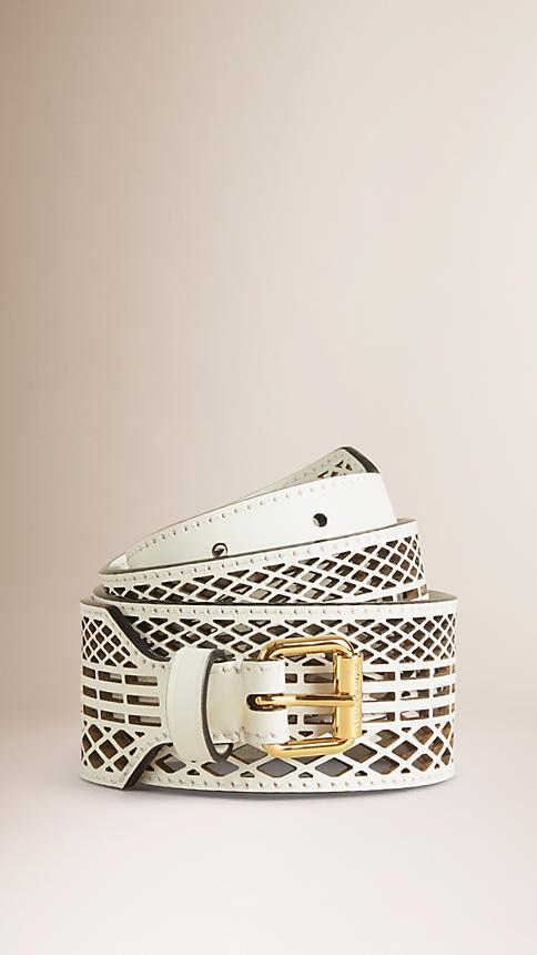 Burberry Cut-out Leather Belt