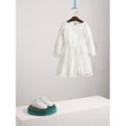Burberry Burberry Puff-sleeve Panelled Embroidered Tulle Dress, Size: 12y, White