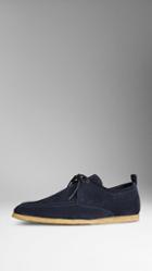 Burberry Crepe Sole Suede Shoes