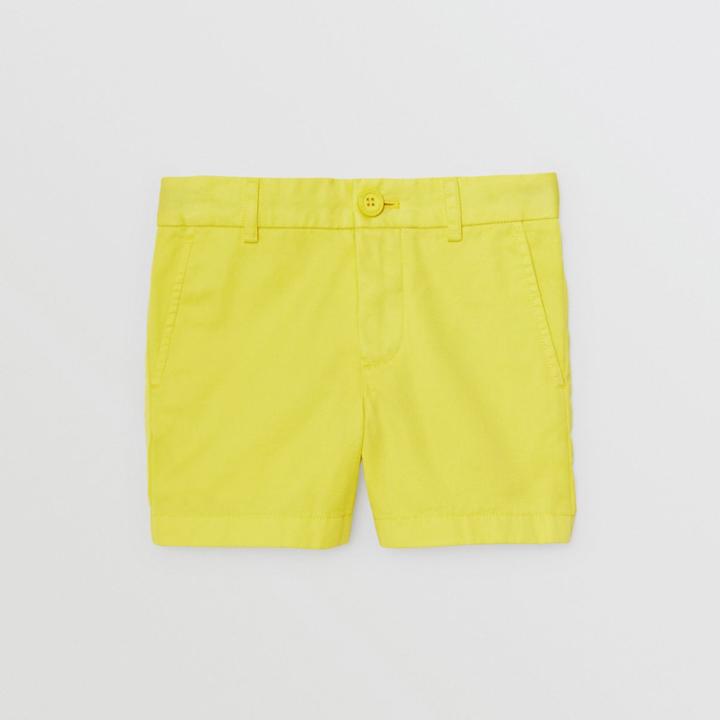 Burberry Burberry Childrens Cotton Chino Shorts, Size: 10y, Yellow