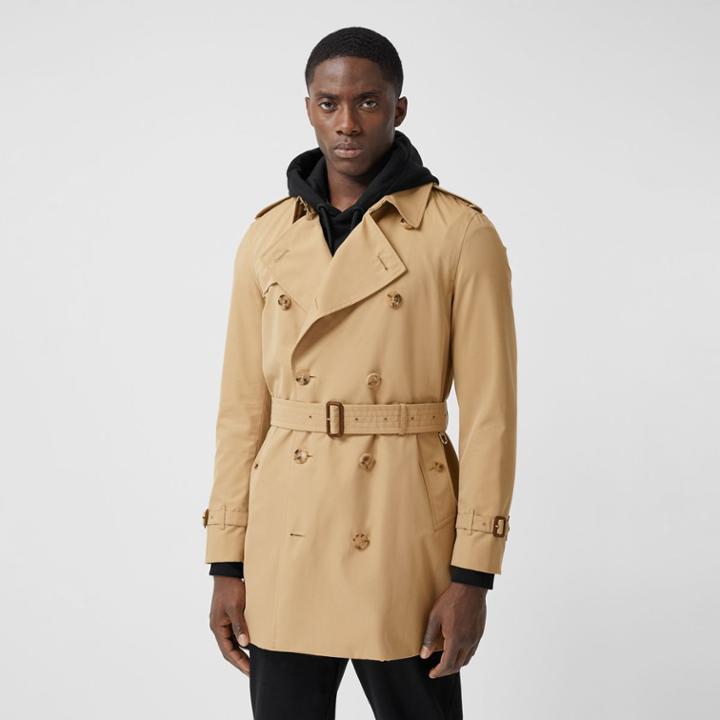 Burberry Burberry The Short Wimbledon Trench Coat, Size: 42, Honey