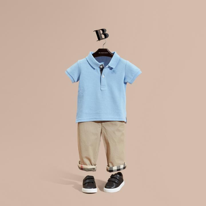 Burberry Burberry Cotton Piqu Polo Shirt, Size: 3y, Blue