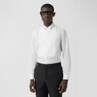 Burberry Burberry Slim Fit Embellished Cotton Poplin Shirt, Size: 36, White