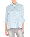 Century 21 Covet Speckled Woven Hi-low Shirt