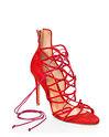 Century 21 Schutz Red Florenza Lace-up Pumps