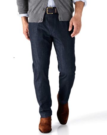 Charles Tyrwhitt Charles Tyrwhitt Dark Blue Slim Fit Denim Jeans