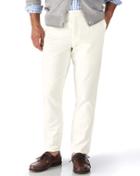 Charles Tyrwhitt Charles Tyrwhitt Chalk Extra Slim Fit Flat Front Cotton Chino Pants Size W30 L30