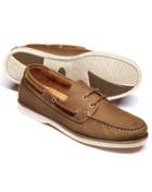 Charles Tyrwhitt Charles Tyrwhitt Tan Fowey Boat Shoes Size 11