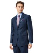  Blue Slim Fit Twill Business Suit Wool Jacket Size 40 By Charles Tyrwhitt