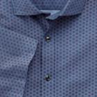 Charles Tyrwhitt Charles Tyrwhitt Slim Fit Short Sleeve Chambray Geometric Print Cotton Dress Shirt Size Xs