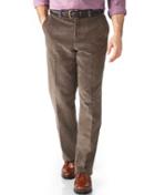 Charles Tyrwhitt Charles Tyrwhitt Beige Classic Fit Cord Trouser Size W32 L30