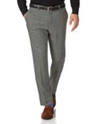  Light Grey Slim Fit Wool Flannel Tailored Pants Size W38 L30 By Charles Tyrwhitt