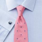 Charles Tyrwhitt Charles Tyrwhitt Slim Fit Non-iron Windsor Check Sky Blue Cotton Dress Shirt Size 14.5/33