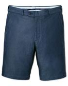 Charles Tyrwhitt Charles Tyrwhitt Blue Slim Fit Dobby Cotton Shorts Size 30