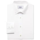 Charles Tyrwhitt Charles Tyrwhitt Slim Fit Non-iron Pinpoint Button-down White Cotton Dress Shirt Size 14.5/33