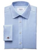 Charles Tyrwhitt Charles Tyrwhitt Classic Fit Non Iron Imperial Weave Sky Blue Cotton Dress Shirt Size 15/33