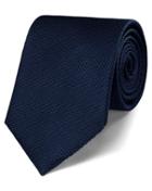 Charles Tyrwhitt Charles Tyrwhitt Navy Silk Classic Plain Tie
