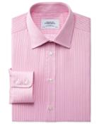 Charles Tyrwhitt Charles Tyrwhitt Classic Fit Egyptian Cotton Stripe Pink Dress Shirt Size 15/34