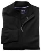 Charles Tyrwhitt Black Merino Wool Zip Through Cardigan Size Medium By Charles Tyrwhitt