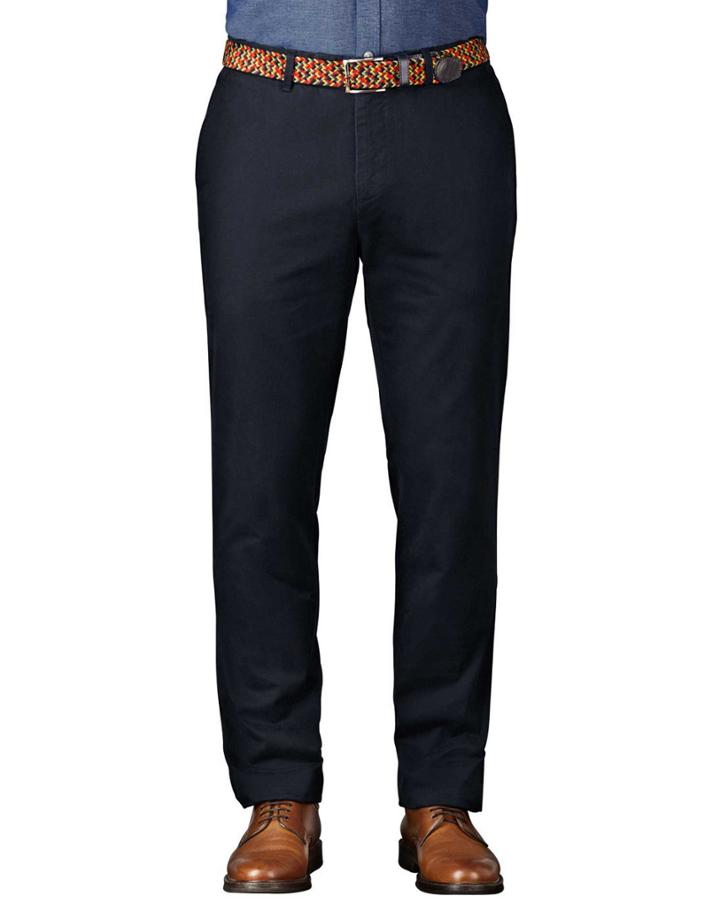 Charles Tyrwhitt Charles Tyrwhitt Navy Extra Slim Fit Flat Front Chinos