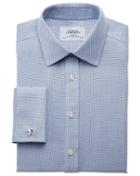 Charles Tyrwhitt Extra Slim Fit Non-iron Imperial Weave Blue Cotton Dress Shirt French Cuff Size 14.5/33 By Charles Tyrwhitt