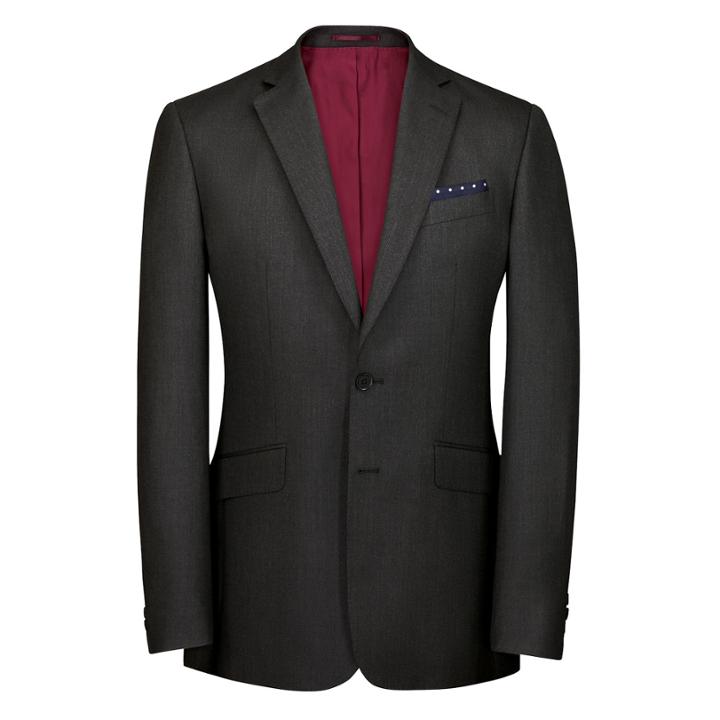 Charles Tyrwhitt Charles Tyrwhitt Charcoal Burlington Birdseye Slim Fit Suit Jacket (36 Regular)