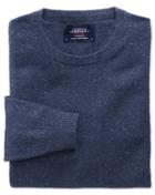 Charles Tyrwhitt Charles Tyrwhitt Indigo Cotton Cashmere Crew Neck Cotton/cashmere Sweater Size Xs