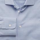 Charles Tyrwhitt Extra Slim Fit Business Casual Melange Sky Blue Cotton Dress Casual Shirt Single Cuff Size 17.5/36 By Charles Tyrwhitt