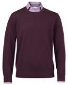  Wine Merino Wool Crew Neck Sweater Size Medium By Charles Tyrwhitt