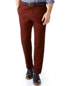 Charles Tyrwhitt Copper Extra Slim Fit Flat Front Cotton Chino Pants Size W36 L32 By Charles Tyrwhitt