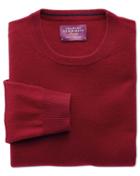Charles Tyrwhitt Red Cashmere Crew Neck Sweater Size Xl By Charles Tyrwhitt