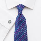 Charles Tyrwhitt Charles Tyrwhitt Blue Silk Luxury Multi Diamond Geometric Tie