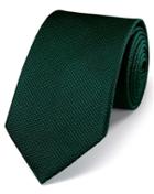 Charles Tyrwhitt Charles Tyrwhitt Dark Green Silk Classic Plain Tie