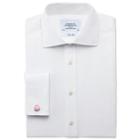 Charles Tyrwhitt Charles Tyrwhitt White Regency Weave Semi-spread Slim Fit Shirt (14.5 - 32)