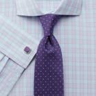 Charles Tyrwhitt Charles Tyrwhitt Slim Fit City Gingham Spread Lilac Cotton Dress Shirt Size 15.5/37
