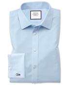 Charles Tyrwhitt Classic Fit Non-iron Poplin Sky Blue Cotton Dress Shirt French Cuff Size 15.5/33 By Charles Tyrwhitt