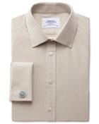 Charles Tyrwhitt Extra Slim Fit Oxford Stone Cotton Dress Shirt Single Cuff Size 15/35 By Charles Tyrwhitt